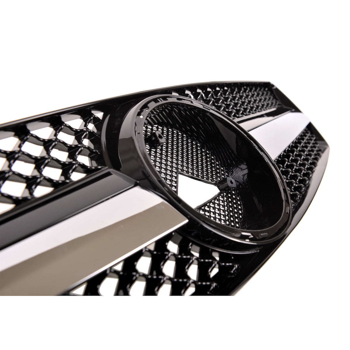 Chrome & Black Front Grille passend für Mercedes SL (R129) 1989-2001 – Bild 3