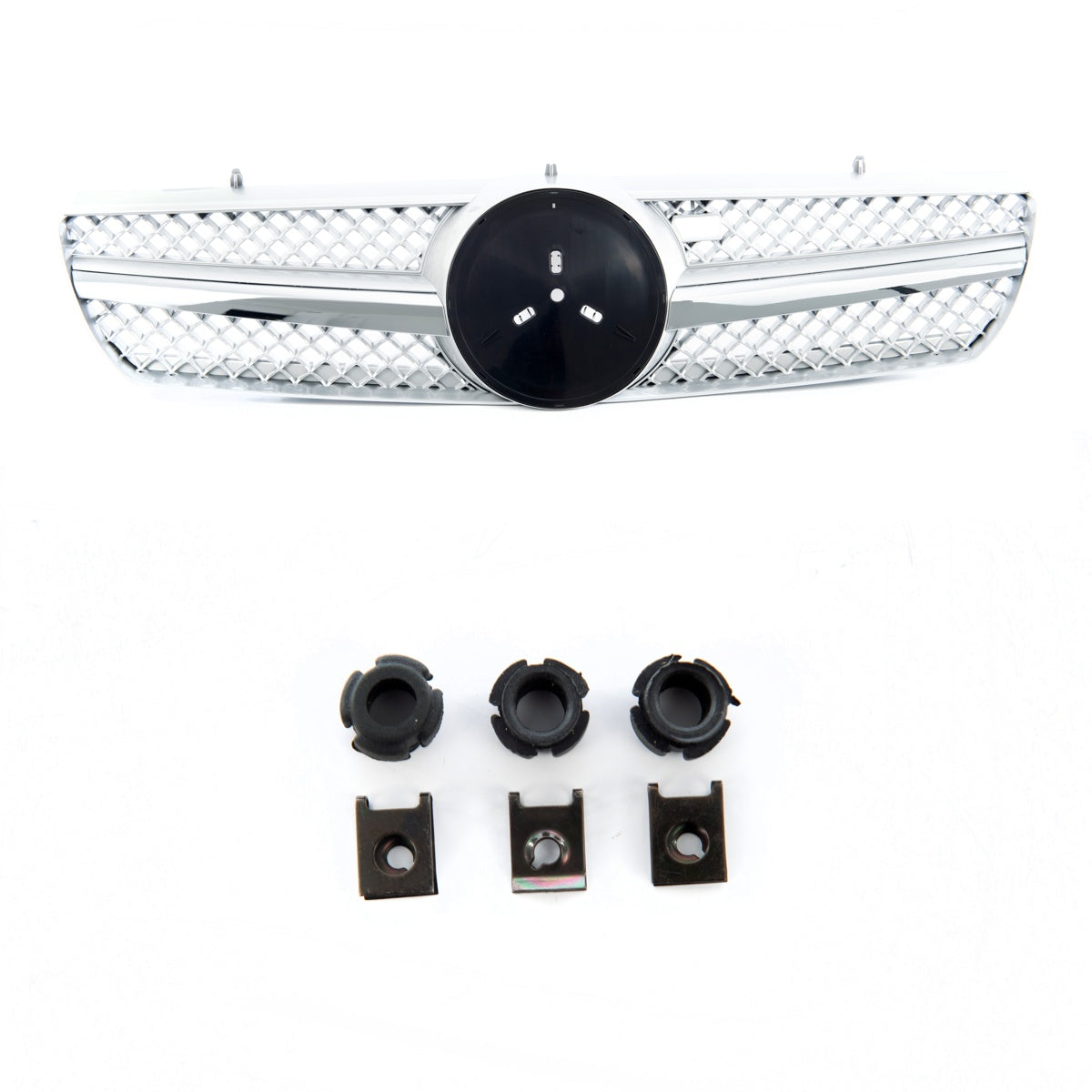 Sport Grille Chrome & Silver passend für Mercedes CL-Class C215 Coupe 1999-2006 – Bild 3