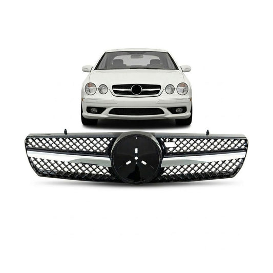 Sport Grille Chrome & Black passend für Mercedes CL-Class C215 Coupe 1999-2006 – Bild 1