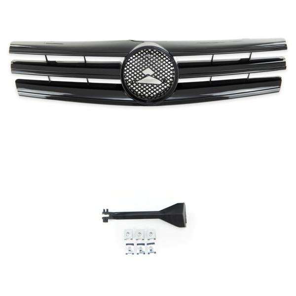 Sport Kühlergrill Schwarz glanz passend für Mercedes Benz SL (R129) ab 1989-2001
