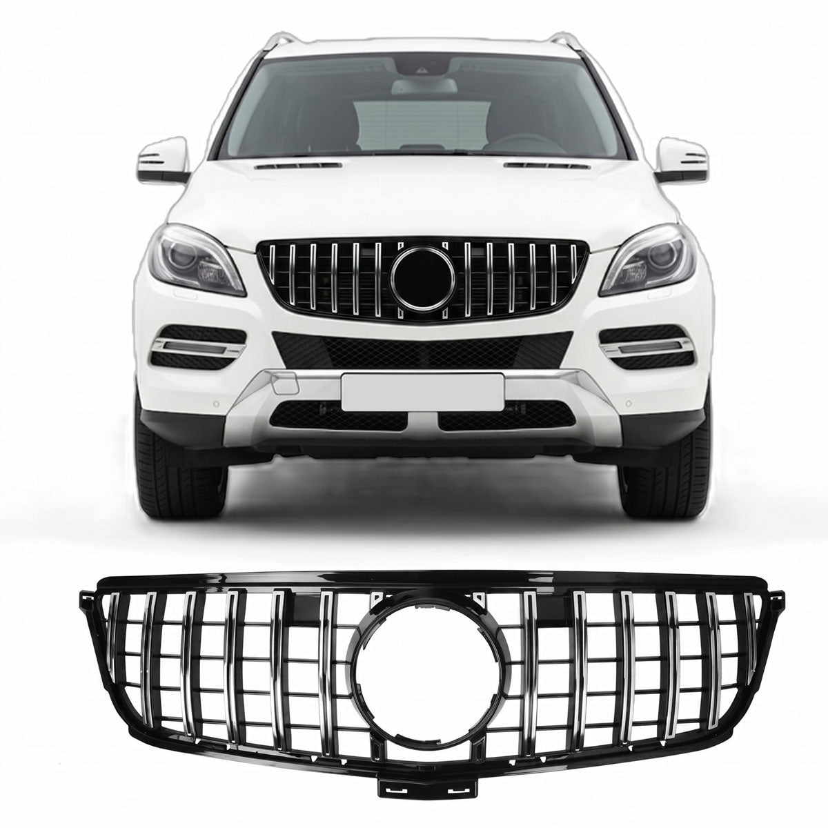 Front Grille Chrome passend für Mercedes ML-Class W166 2011-2015 – Bild 1