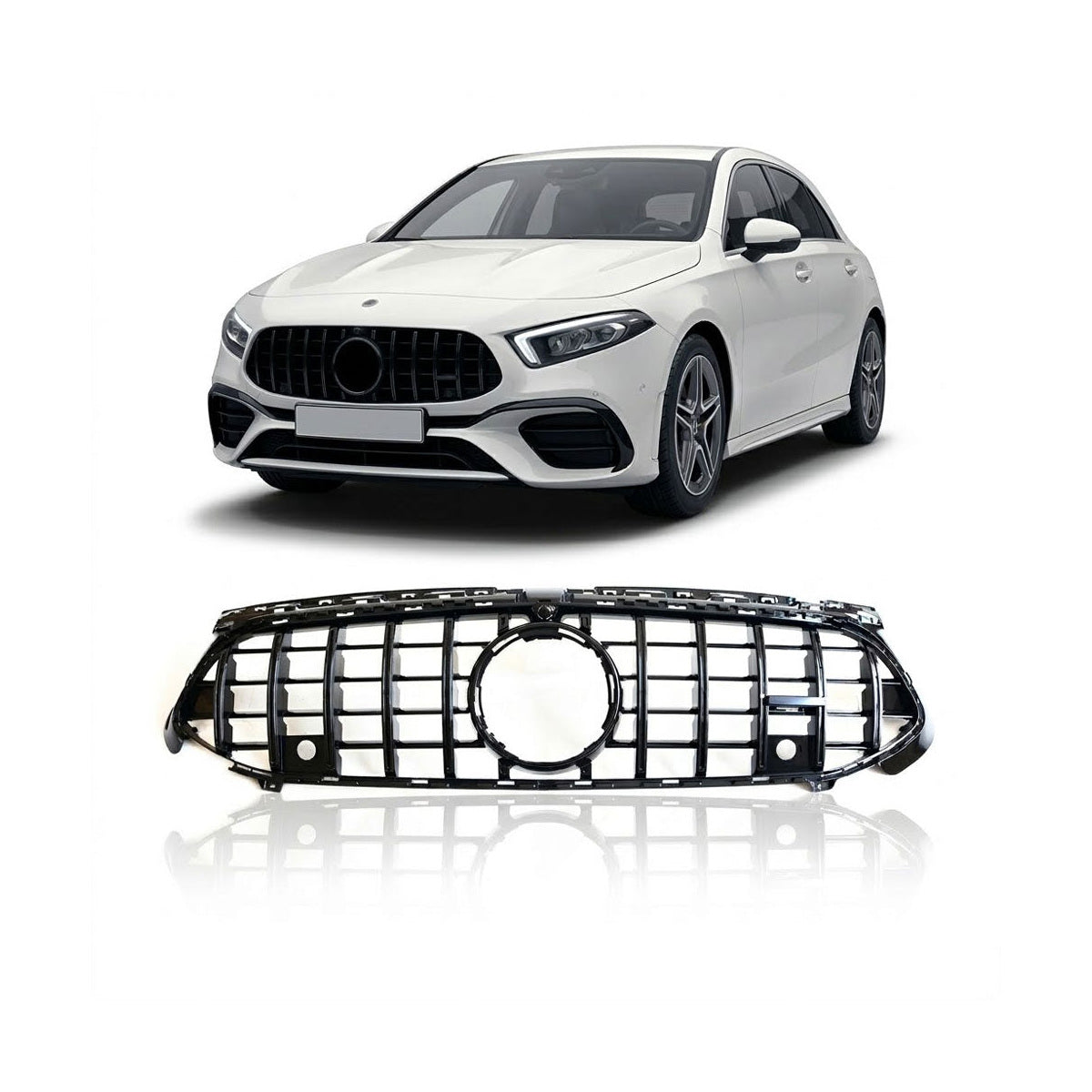 GT Grille Gloss Black passend für Mercedes A-Class W177 V177 2023- – Bild 1