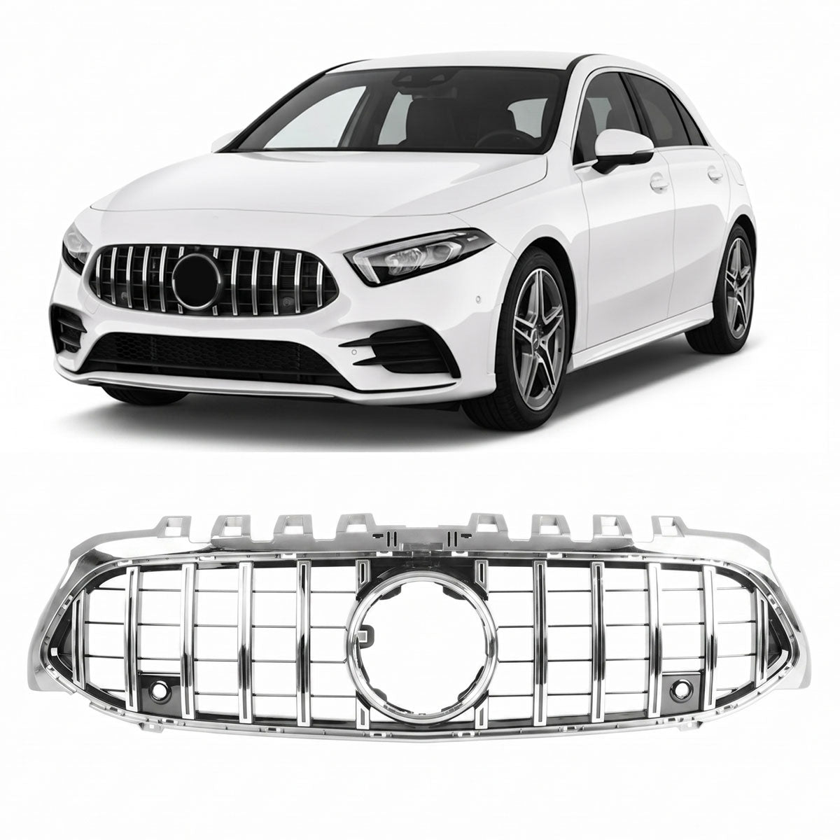Grille Chrome Panamericana GT passend für Mercedes A-Class W177 V177 2018-2023 – Bild 1