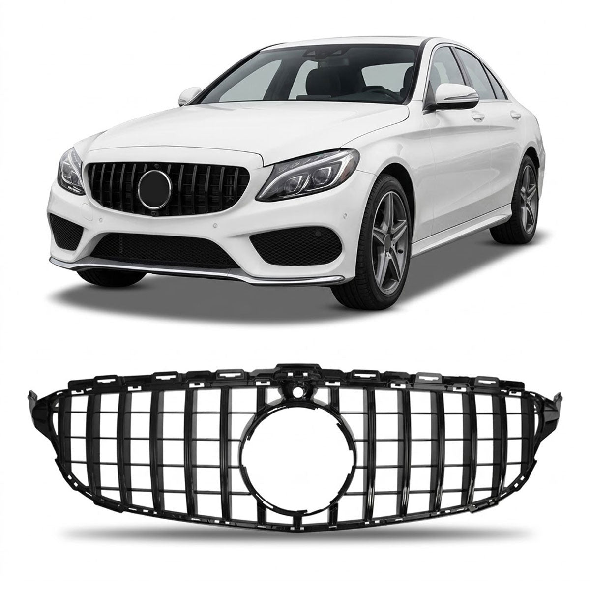 Front Grille Panamericana GT passend für Mercedes C-Class W205 2013-2018 – Bild 1