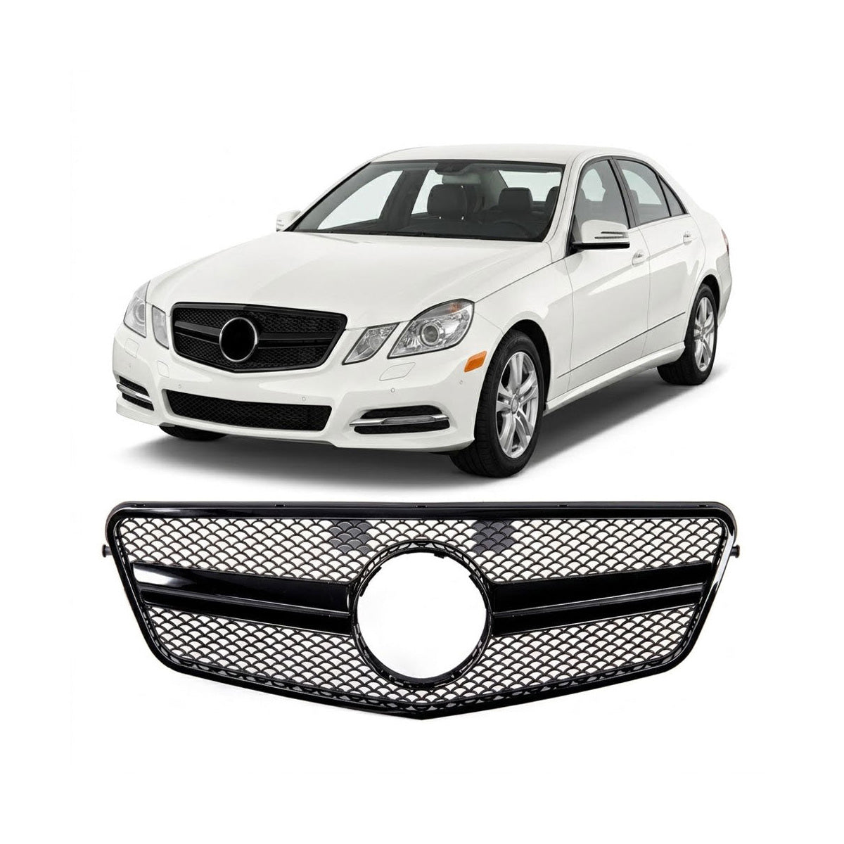 Front Grille Black passend für Mercedes E-Class W212 S212 2009-2013 – Bild 1