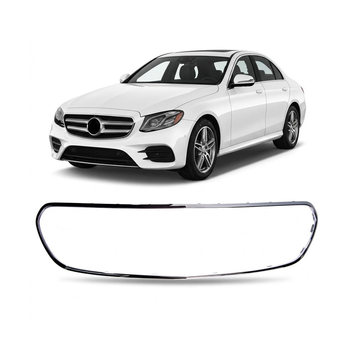 Front Grille Surround Cover Chrome passend für Mercedes E-Class W213 2016-2020 – Bild 1