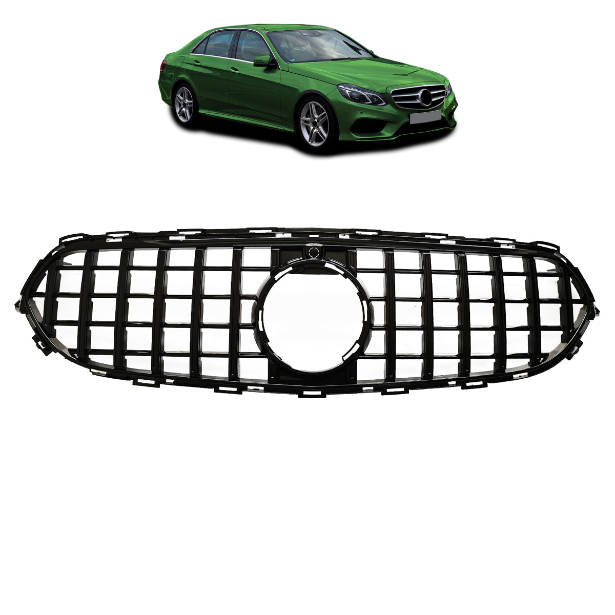 Gloss Black GT Grille passend für Mercedes E-Class W213 S213 2021-2023 – Bild 1