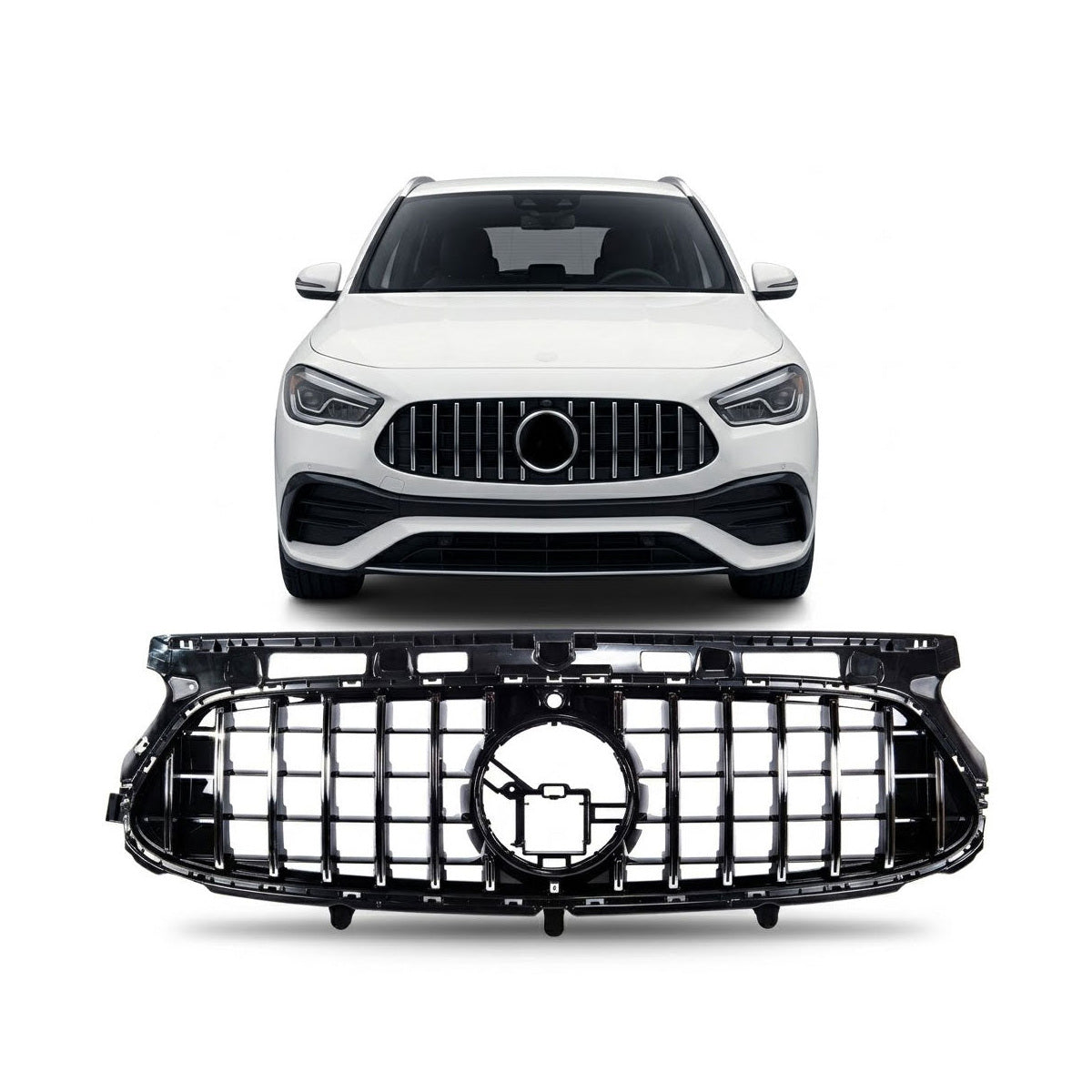 Chrome Panamericana GT Front Grille passend für Mercedes GLA H247 2020-2023 – Bild 1