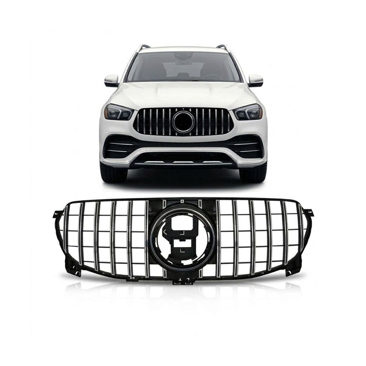 Chrome Panamericana GT Front Grille passend für Mercedes GLE W167 C167 2019-2023 – Bild 1