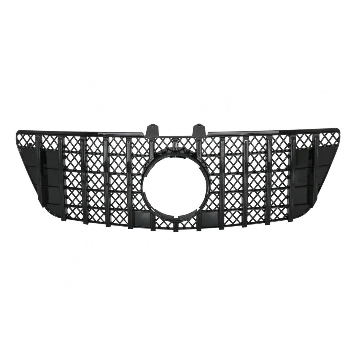Front Grille Panamericana GT Gloss Black passend für Mercedes ML W164 2009-2011 – Bild 2