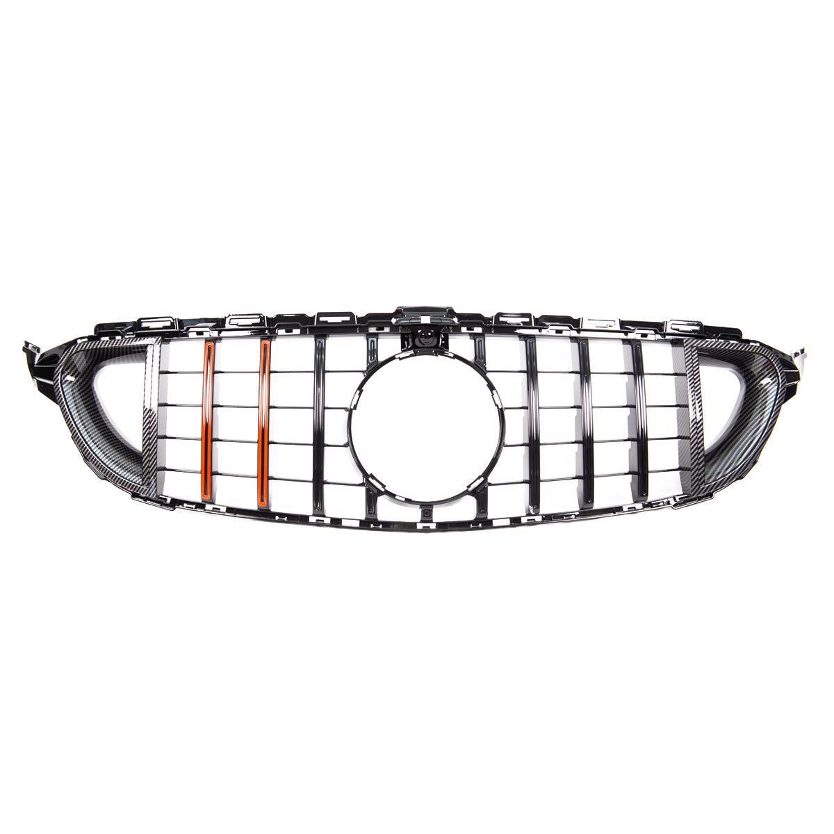 Front Grille Red Carbon GT passend für Mercedes C-Class W205 2016-2020 – Bild 3