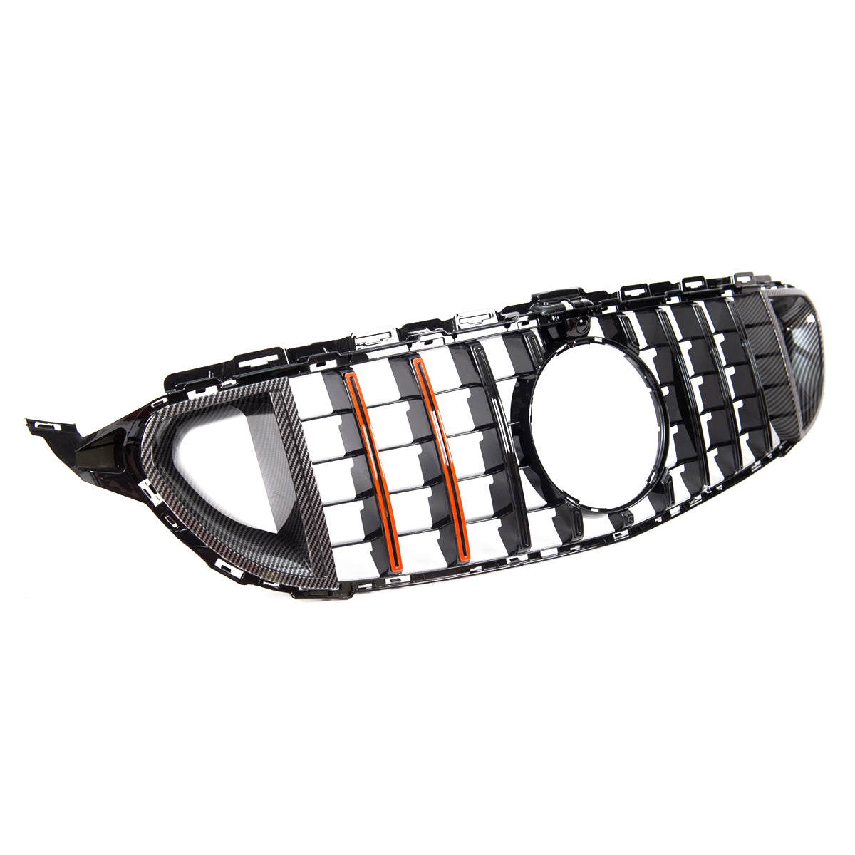 Front Grille Red Carbon GT passend für Mercedes C-Class W205 2016-2020 – Bild 5