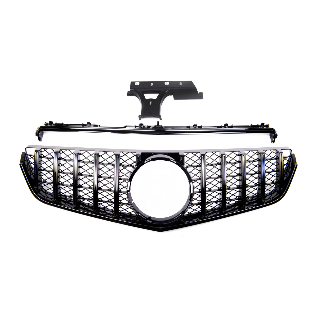 Front Grille Gloss Black Panamericana GT passend für Mercedes E-Class C207 09-13 – Bild 2