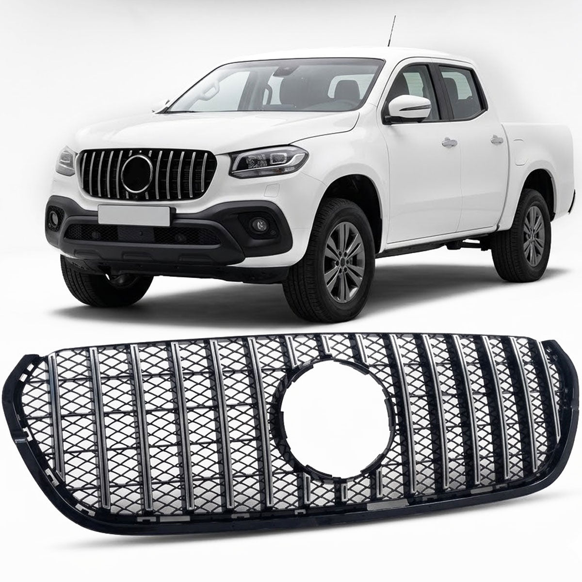 Sport Grille GT Chrome passend für Mercedes X-Class 2018-2020 – Bild 1