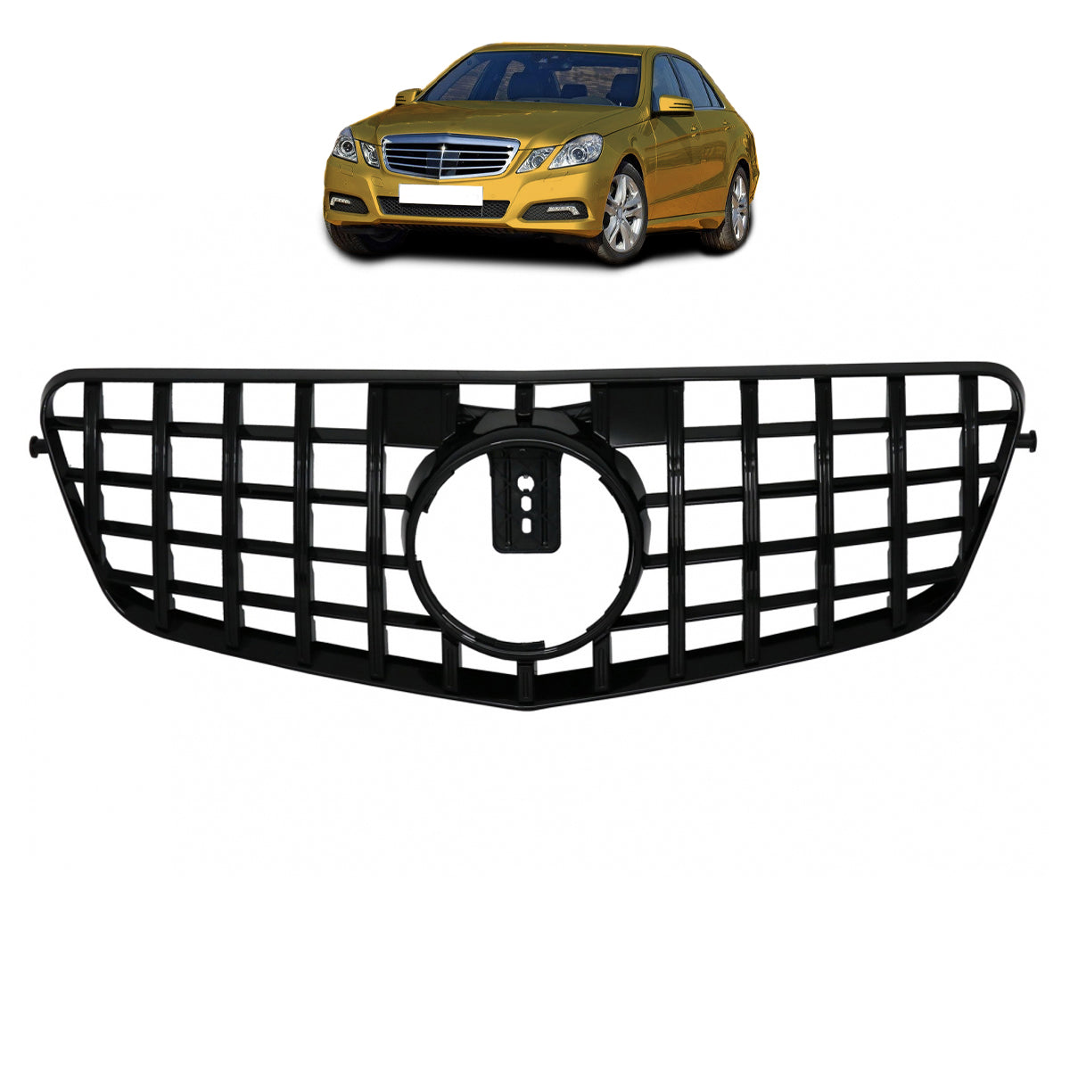 Panamericana GT Grille Gloss Black passend für Mercedes E-Class W212 2009-2013 – Bild 1