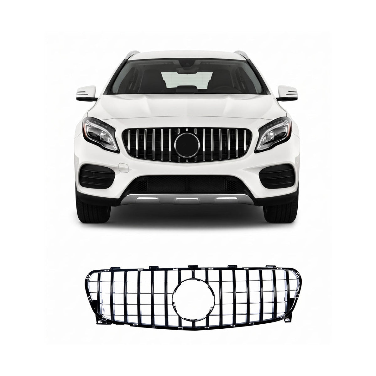 Chrome GT Style Front Grille passend für Mercedes E-Class W213 C238 2016-2020 – Bild 1