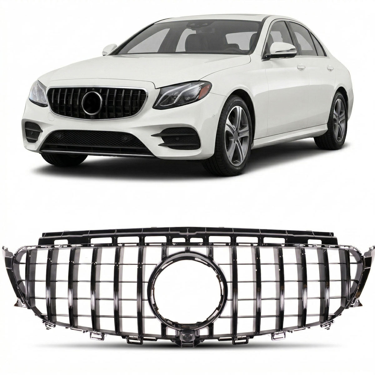 Gloss Black GT Grille passend für Mercedes E-Class W213 C238 2016-2020 – Bild 1