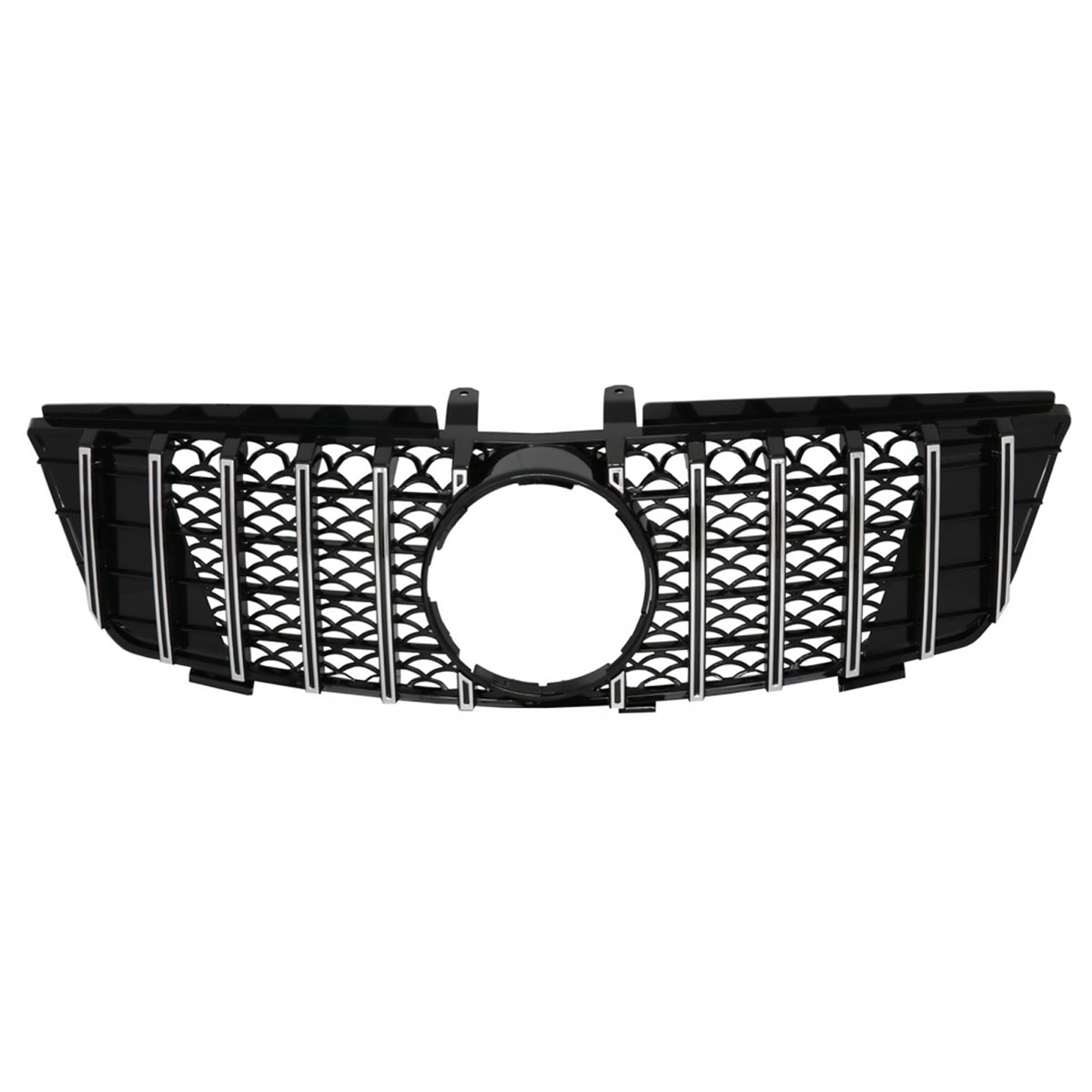 Front Grille Chrome Panamericana GT passend für Mercedes ML W164 2005-2008 – Bild 2
