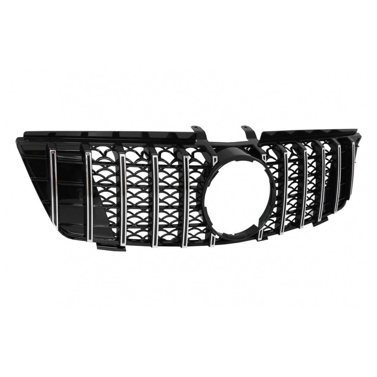 Front Grille Chrome Panamericana GT passend für Mercedes ML W164 2005-2008 – Bild 3