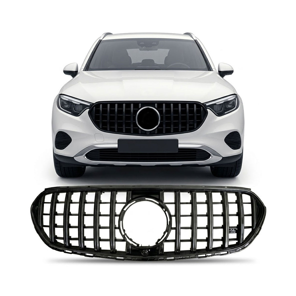 Front Grille Panamericana GT Gloss Black passend für Mercedes GLC X254 2023+ – Bild 1