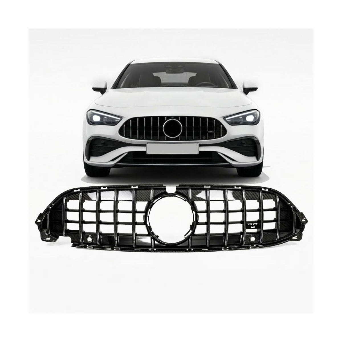 Front Grille Gloss Black Panamericana GT passend für Mercedes CLE C236 2023+ – Bild 1