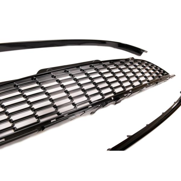 Passend für Mini Cooper R56 R57 R58 R59 Kühlergrill SET 3-teilig 2006-2015 hochglanz Schwarz