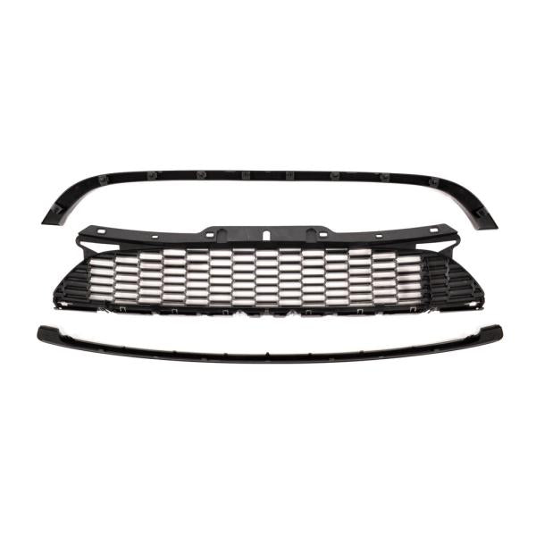 Passend für Mini Cooper R56 R57 R58 R59 Kühlergrill SET 3-teilig 2006-2015 hochglanz Schwarz