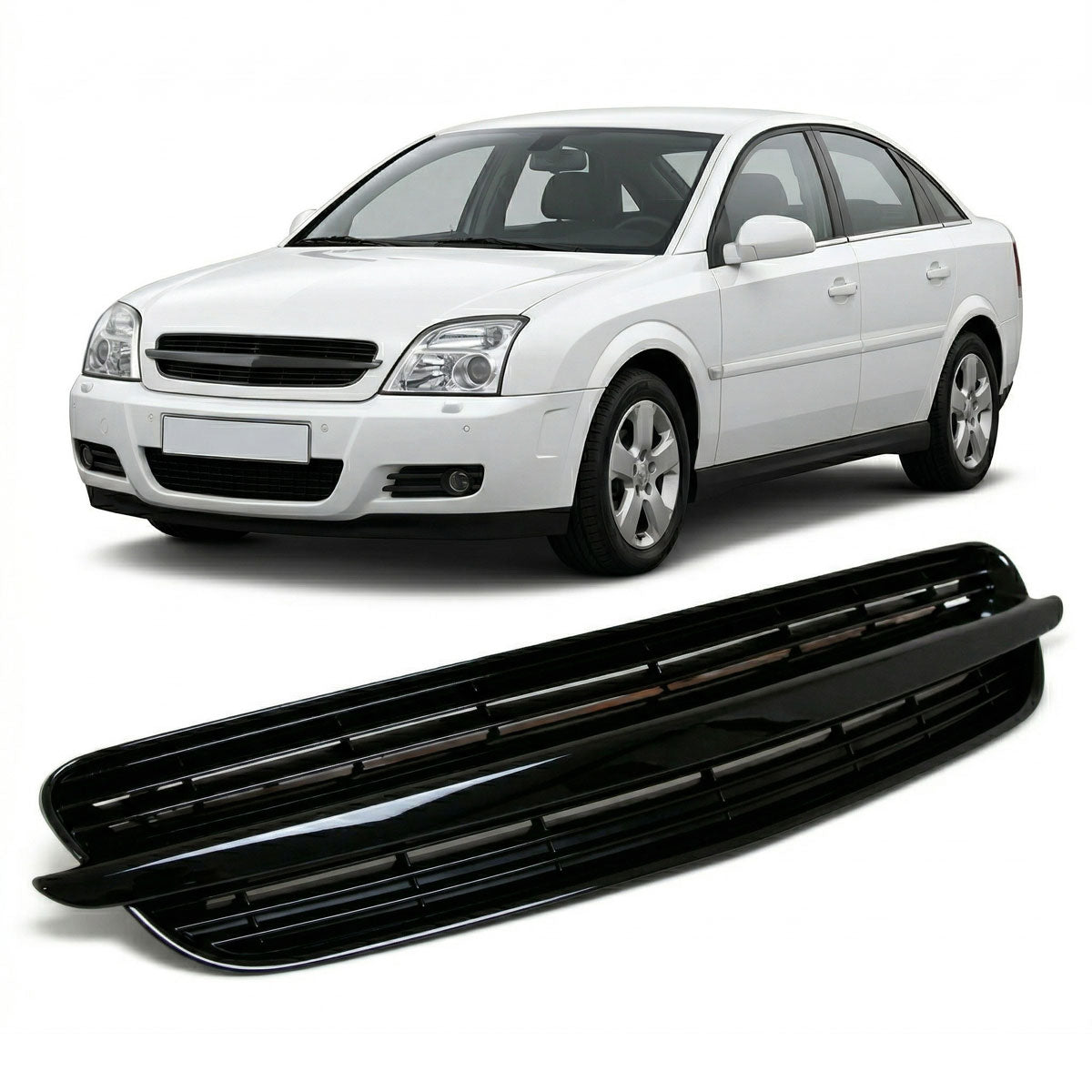 Front Grille Badgeless Black passend für Opel Vectra C 2002-2005 – Bild 1