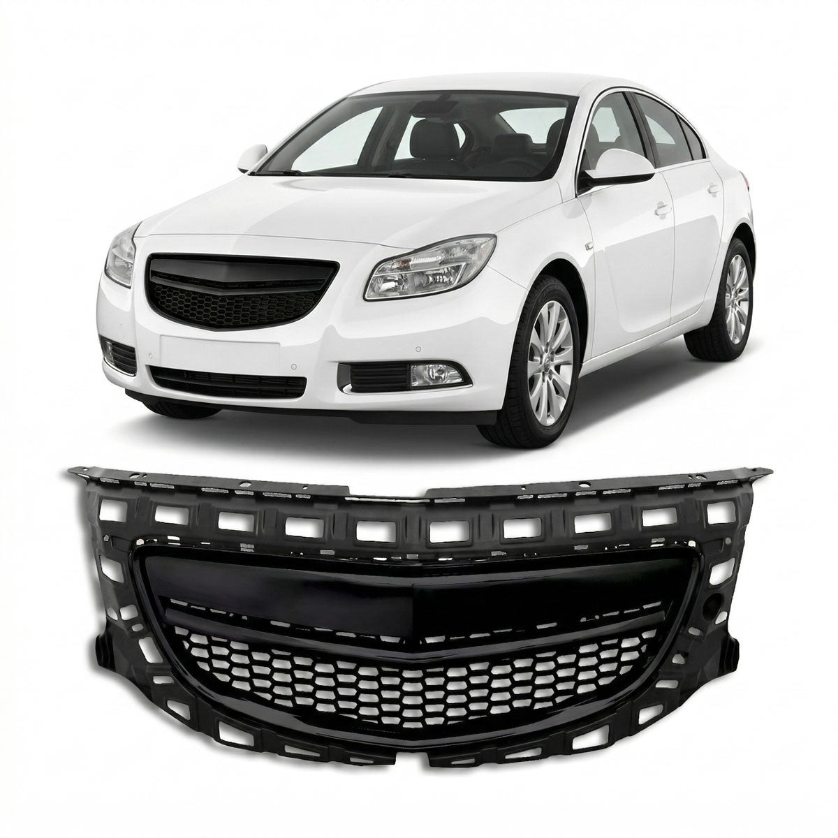 Front Grille Badgeless Black passend für Opel Insignia A 2008-2013 – Bild 1