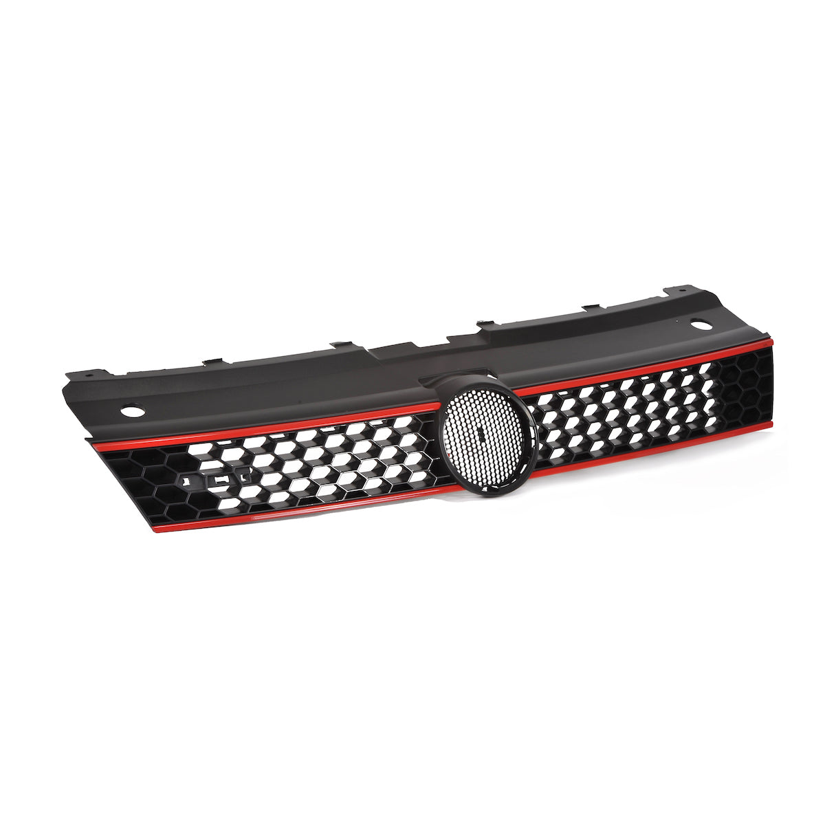 Front Grille Black with Red Strip passend für VW Polo V 6R 2009-2014 – Bild 3