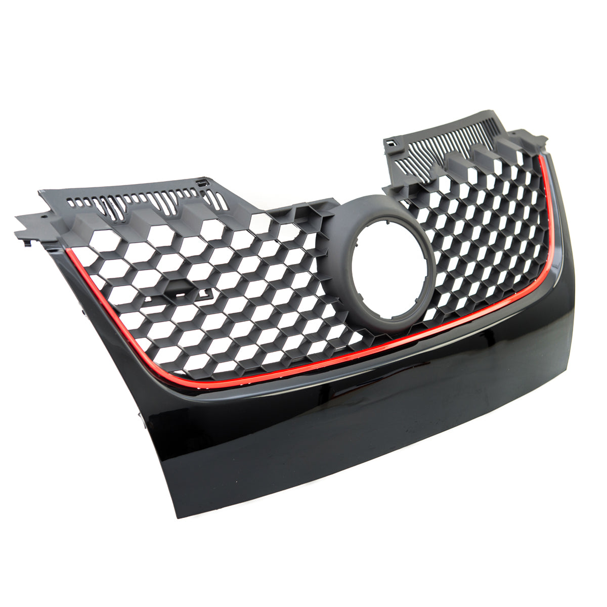 Front Grille Black with Red Strip passend für VW Golf 5 2003-2009 – Bild 4