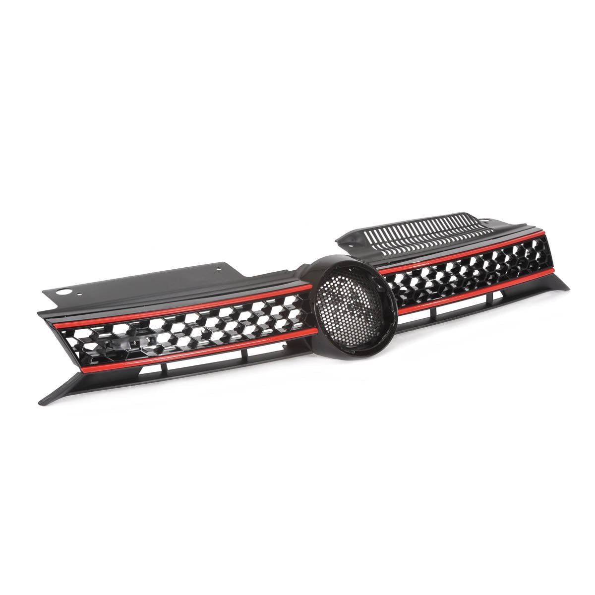 Front Grille Black with Red Strip passend für VW Golf 6 GTI 2008-2012 – Bild 3