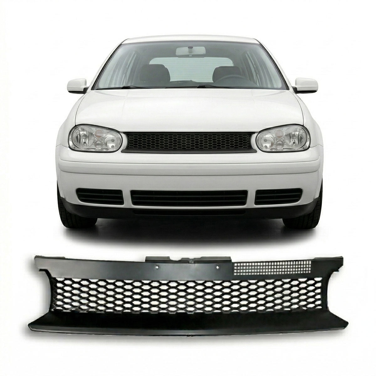 Front Grille Mesh Badgeless Black passend für VW Golf 4 1998-2003 – Bild 1