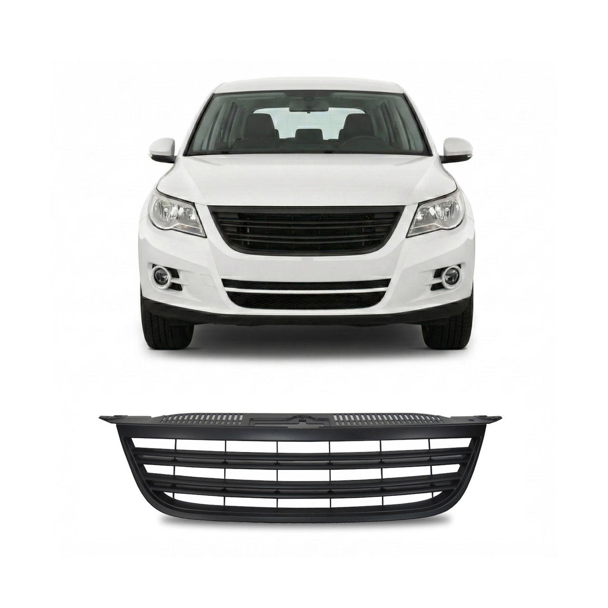 Front Grille Badgeless Black passend für VW Tiguan 5N 2007-2011 – Bild 1