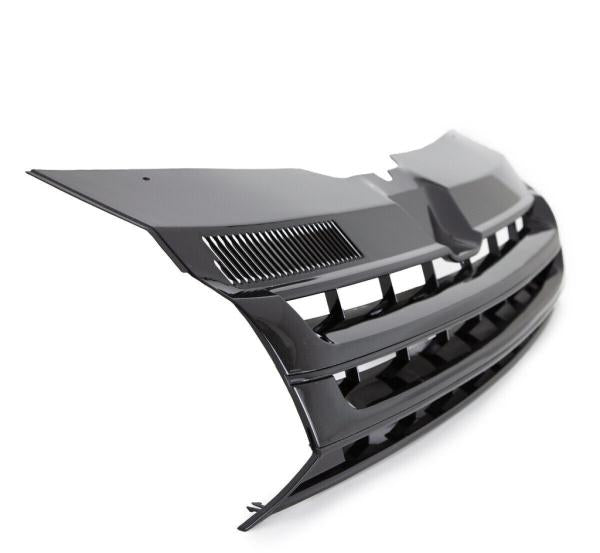 Kühlergrill Grill Clean hochglanz Schwarz Sportgrill passend für VW T5 GP Facelift 09-15