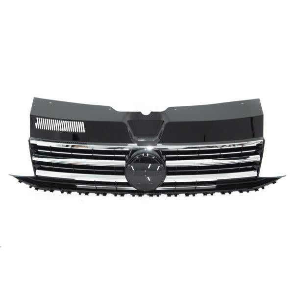 Kühlergrill Schwarz Glanz Leiste Chrom passend für VW T6 Multivan Transporter 2015-2019