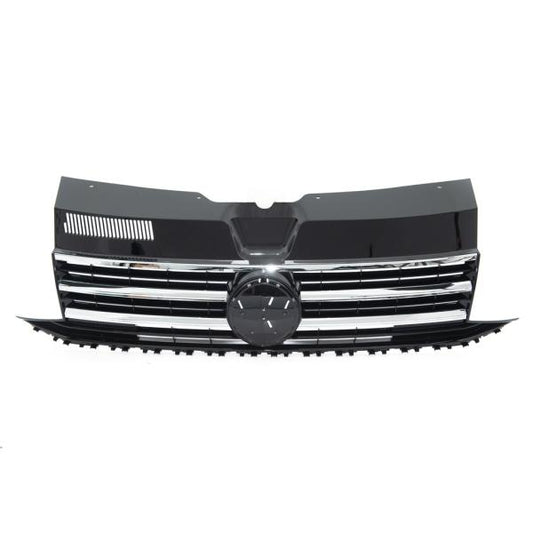 Kühlergrill Schwarz Glanz Leiste Chrom passend für VW T6 Multivan Transporter 2015-2019