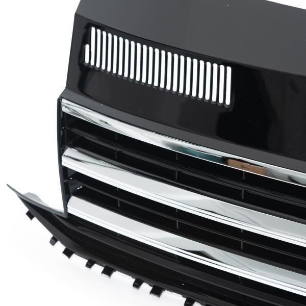 Kühlergrill Schwarz Glanz Leiste Chrom passend für VW T6 Multivan Transporter 2015-2019
