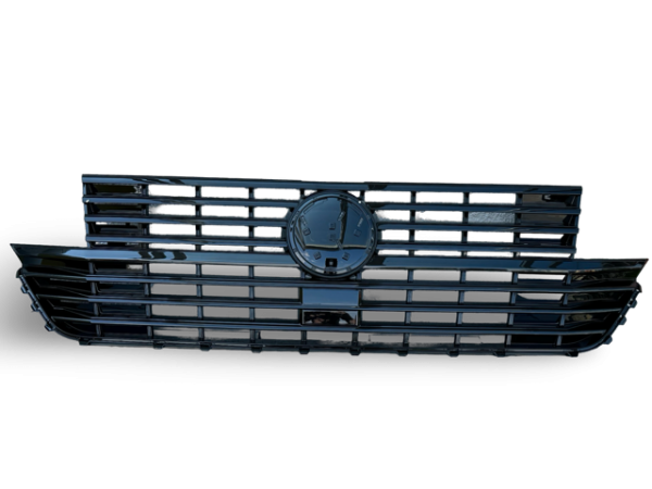 Kühlergrill Hochglanz Schwarz ohne Emblem passend für VW T6.1 Multivan Transporter 2019-