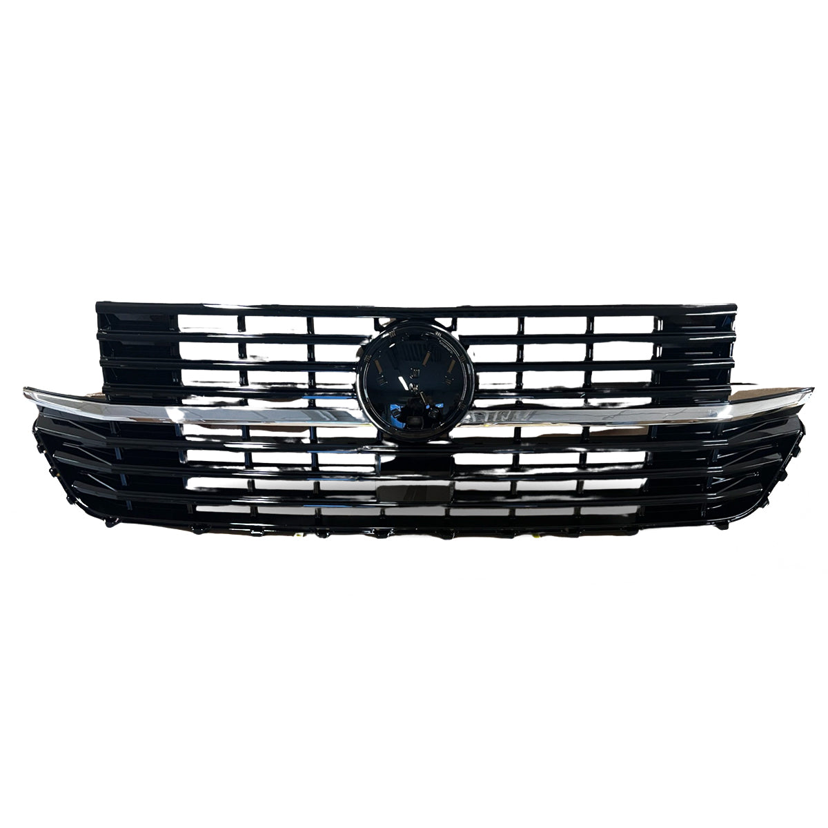 Front Grille Badged Gloss Black Chrome passend für VW T6.1 Transporter – Bild 2