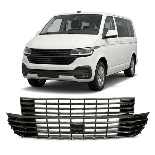 Front Grille Badgeless Gloss Black passend für VW T6.1 2019-2024 – Bild 1