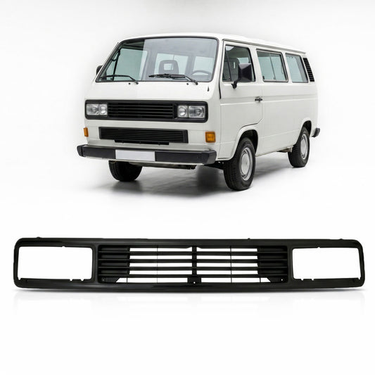 Front Badgeless Grille for Square Headlights passend für Volkswagen T3 1979-1992 – Bild 1