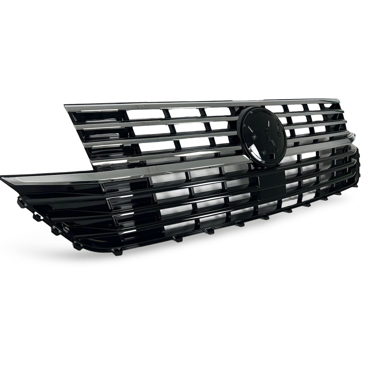 Front Grille Gloss Black with 5 Chrome Trims passend für VW T6.1 2019-2024 – Bild 3