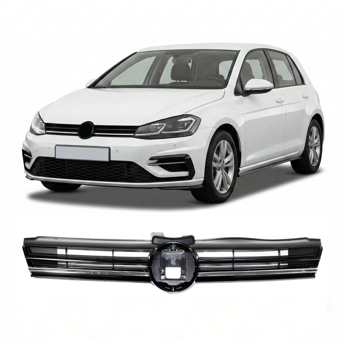 Front Grille Chrome Stripe passend für VW Golf 7.5 2017-2020 – Bild 1