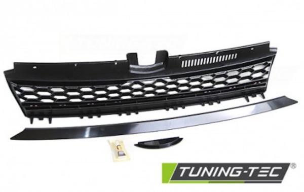 Sportgrill / Kühlergrill passend für VW Golf 7 (VII) 13-17 schwarz/chrom in Wabendesign