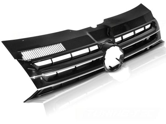 Sportgrill / Kühlergrill passend für Volkswagen T5 GP (Facelift) 10-15 schwarz/chrom