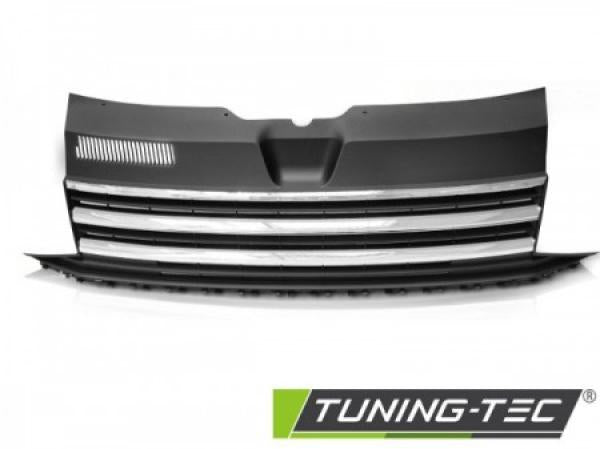 Sportgrill / Kühlergrill passend für Volkswagen T6 15-19 schwarz/chrom