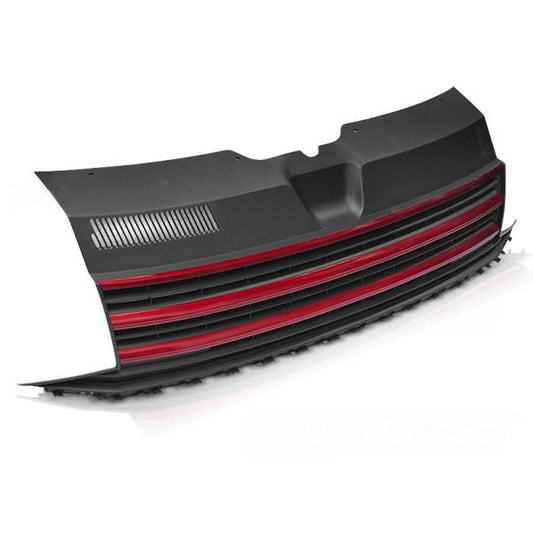 Sportgrill Kühlergrill passend für VW T6 Transporter 2015–2019 Schwarz/Rot