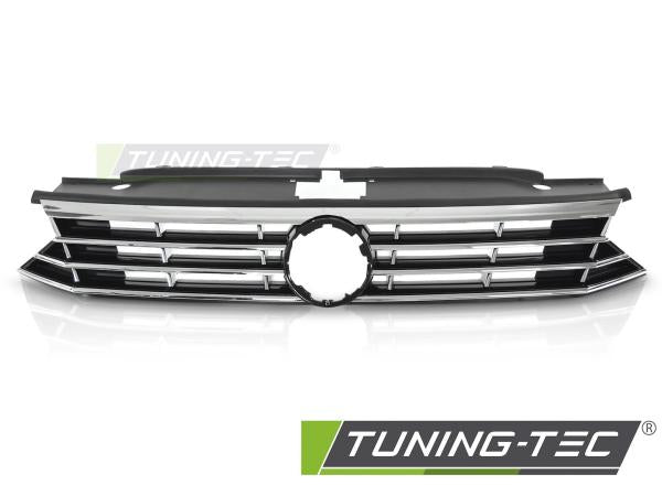 Sportgrill / Kühlergrill passend für Volkswagen Passat B8 14-19 schwarz/chrom
