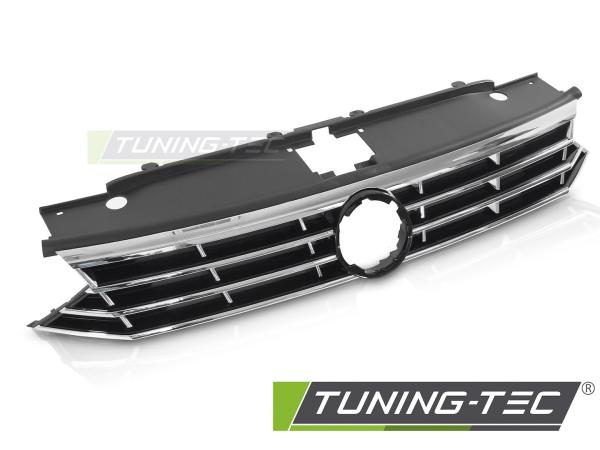 Sportgrill / Kühlergrill passend für Volkswagen Passat B8 14-19 schwarz/chrom